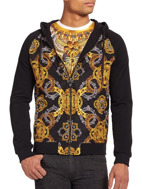 versace jeans mens hoodie|Versace sweater for men.